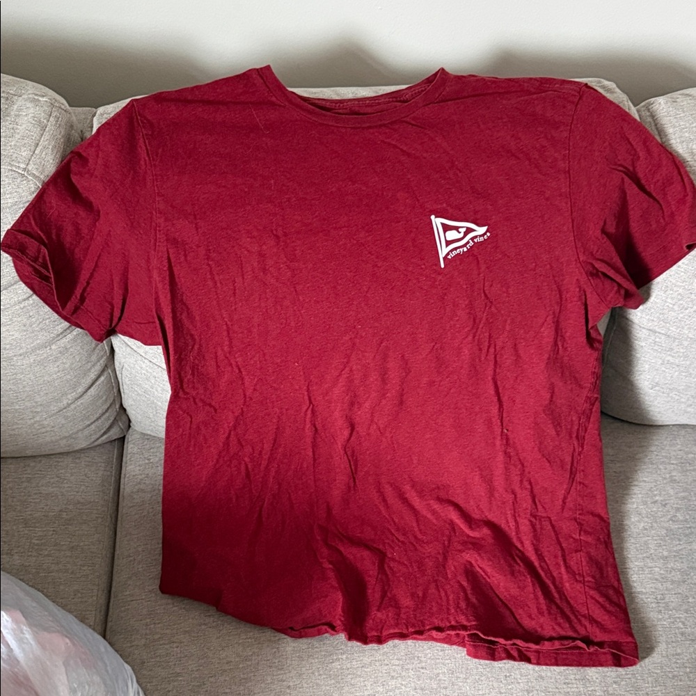 Vineyard Vines Men's Burgundy Tee